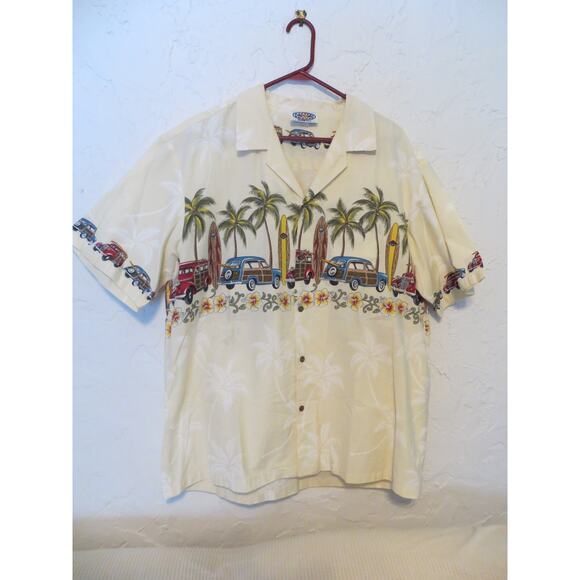Pacific Legend Classic Car Hawaiian Style Shirt Men Size 2X - Picture 3 of 5